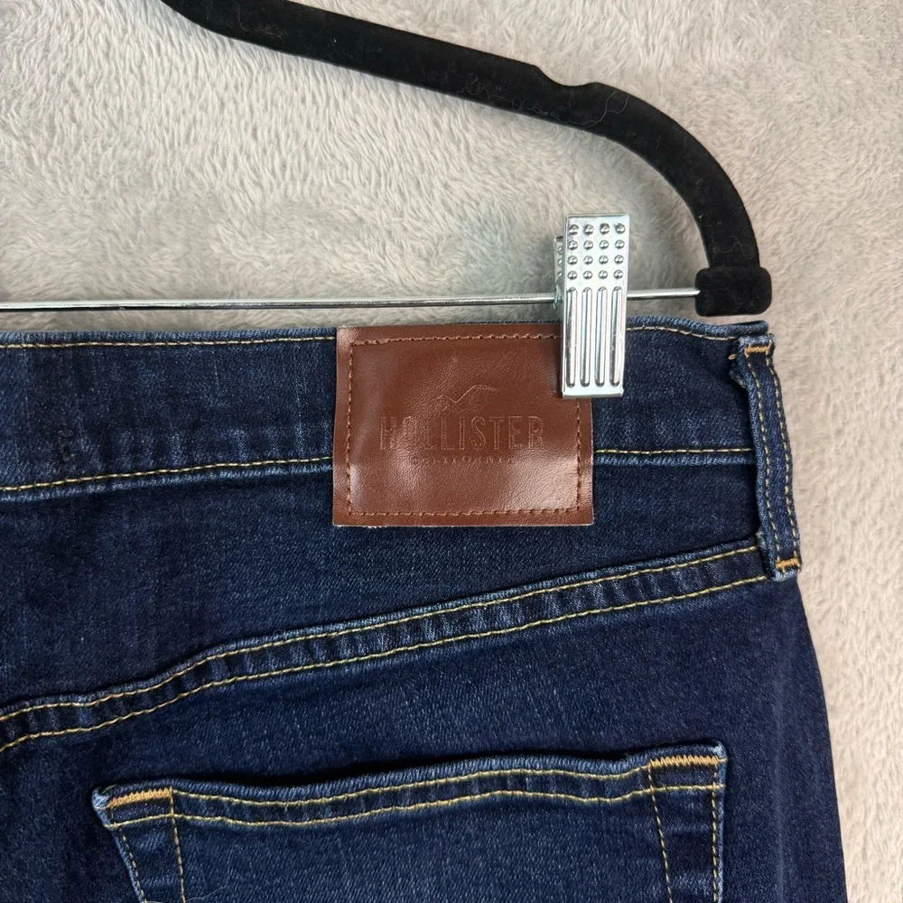 Hollister Men's Dark Blue Skinny Jeans Epic Flex 34X32